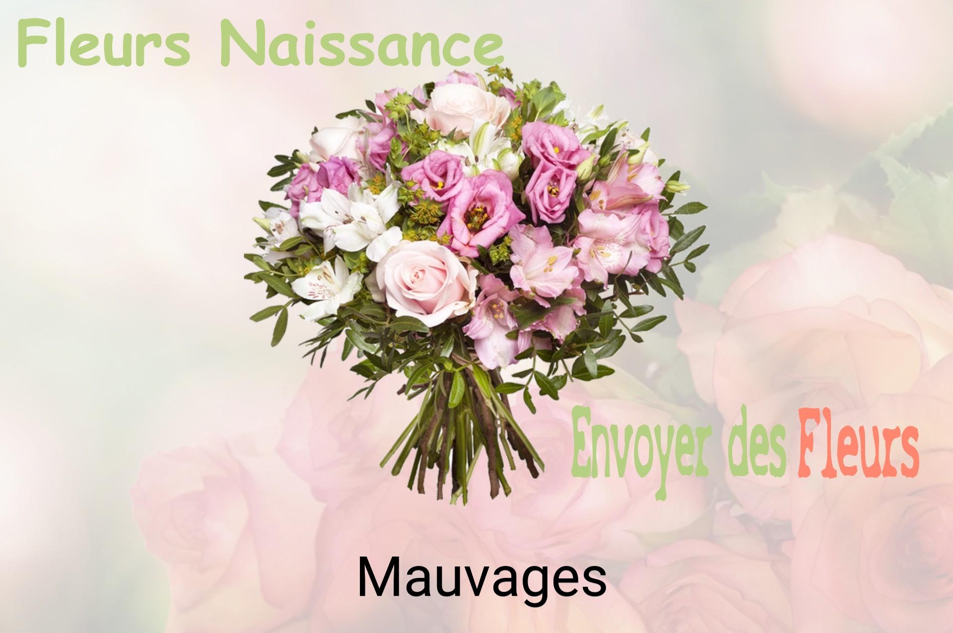 Bouquet de fleurs de naissance livré à Mauvages
